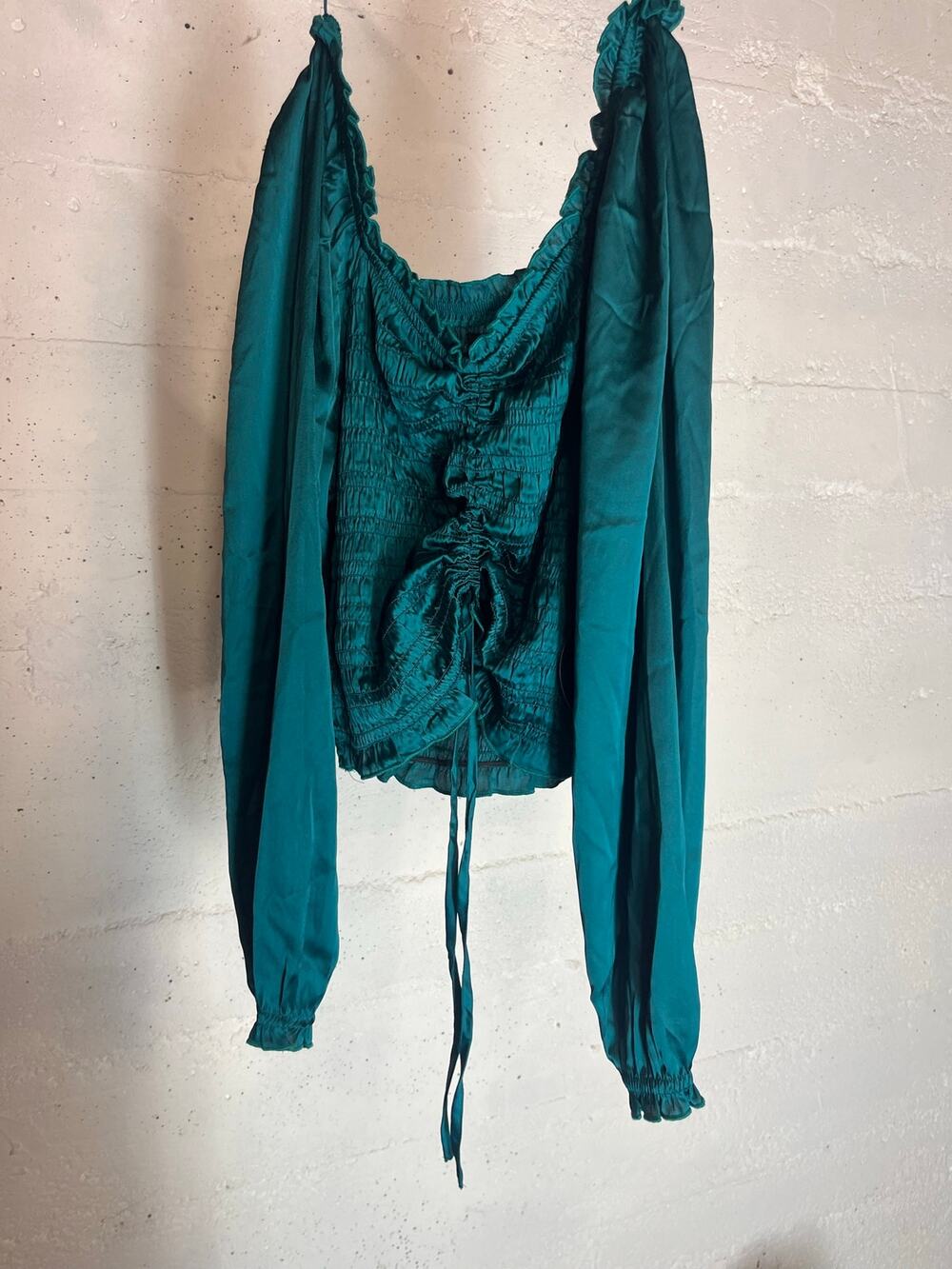Japna smocked twist front top